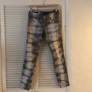 “Charlie Super Skinny” tie dye printed jeans